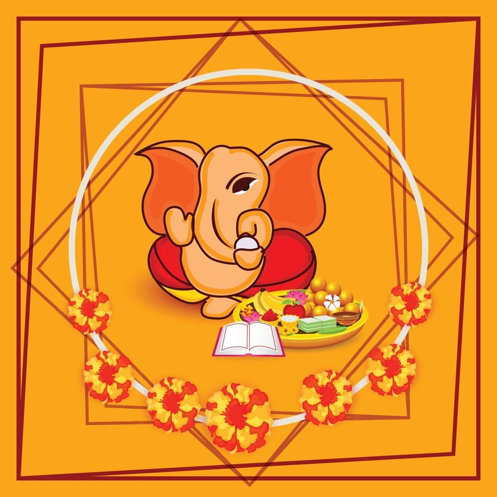 Happy Ganesh Chaturhi vector