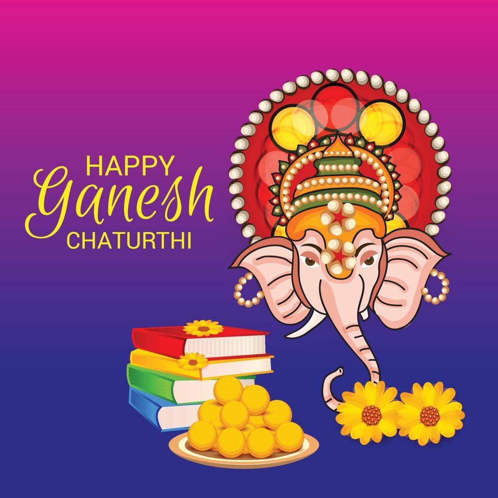 Happy Ganesh Chaturhi vector