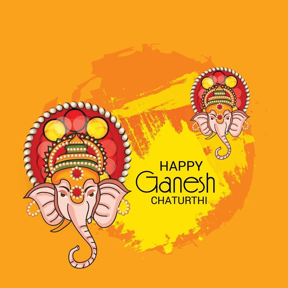 feliz ganesh chaturhi vector