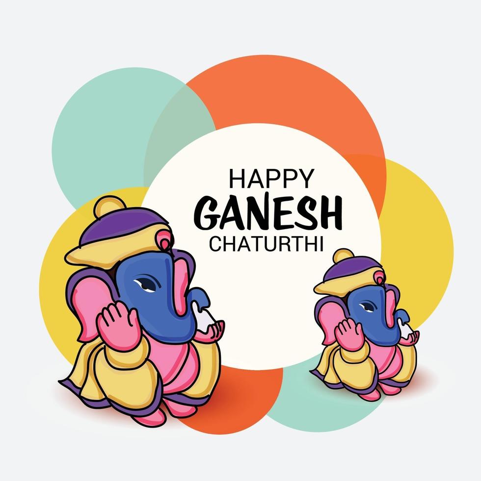 Happy Ganesh Chaturhi vector