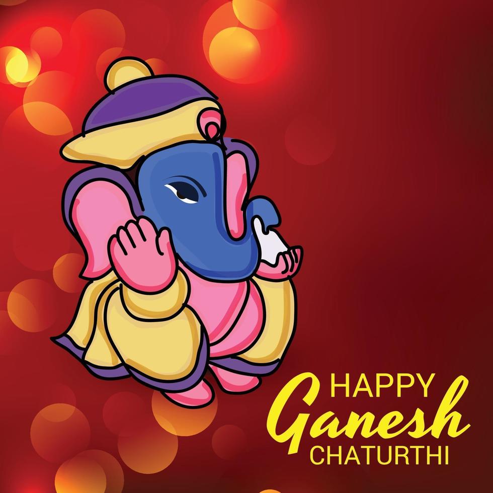 Happy Ganesh Chaturhi vector