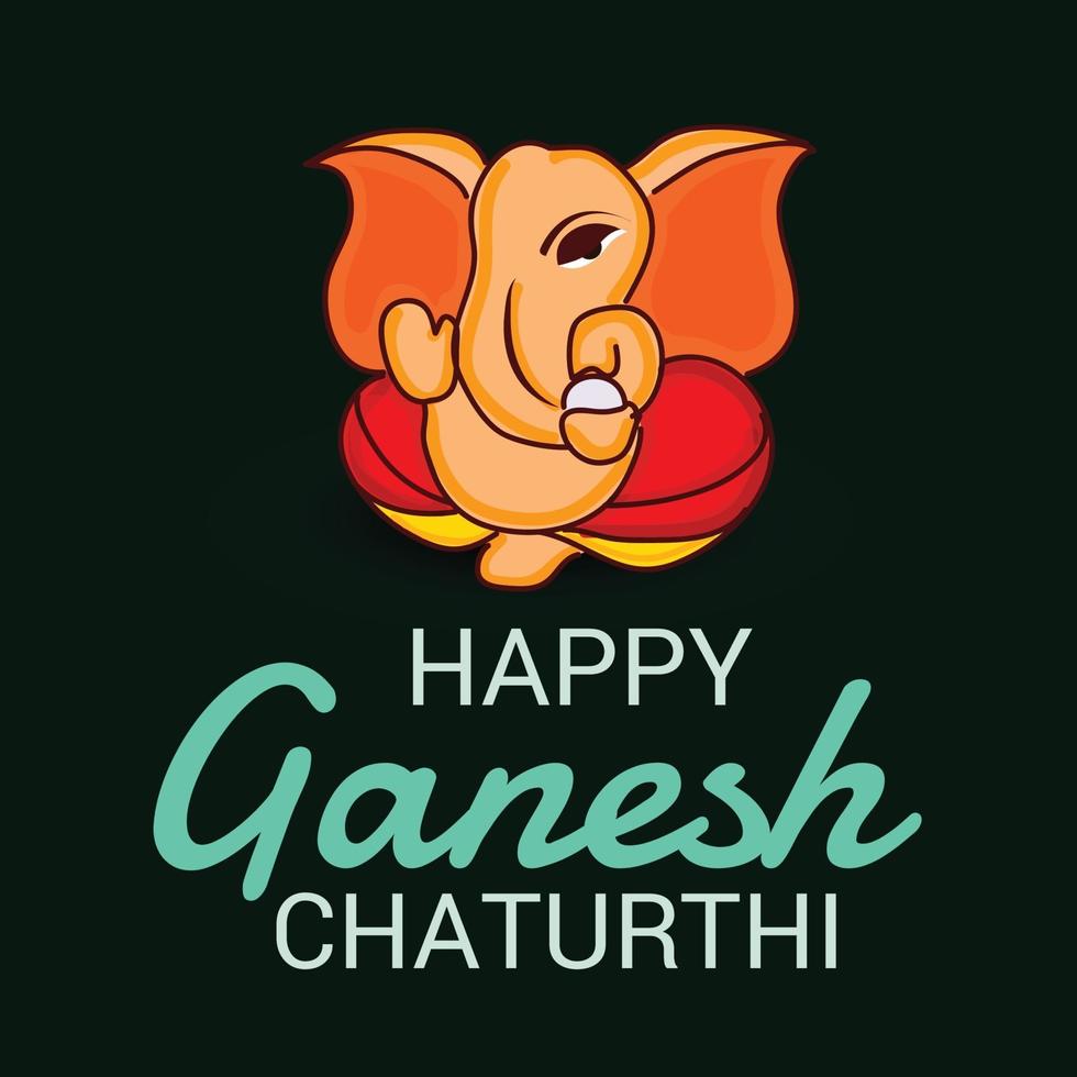 Happy Ganesh Chaturhi vector