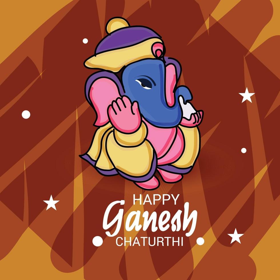 Happy Ganesh Chaturhi vector