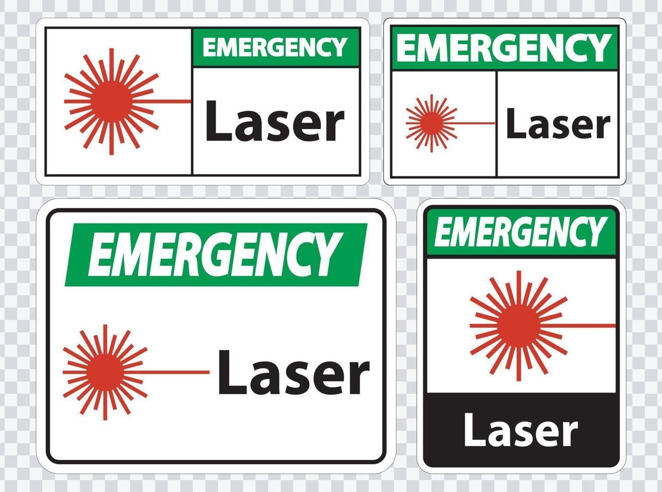 Emergency Laser Symbol Sign vector