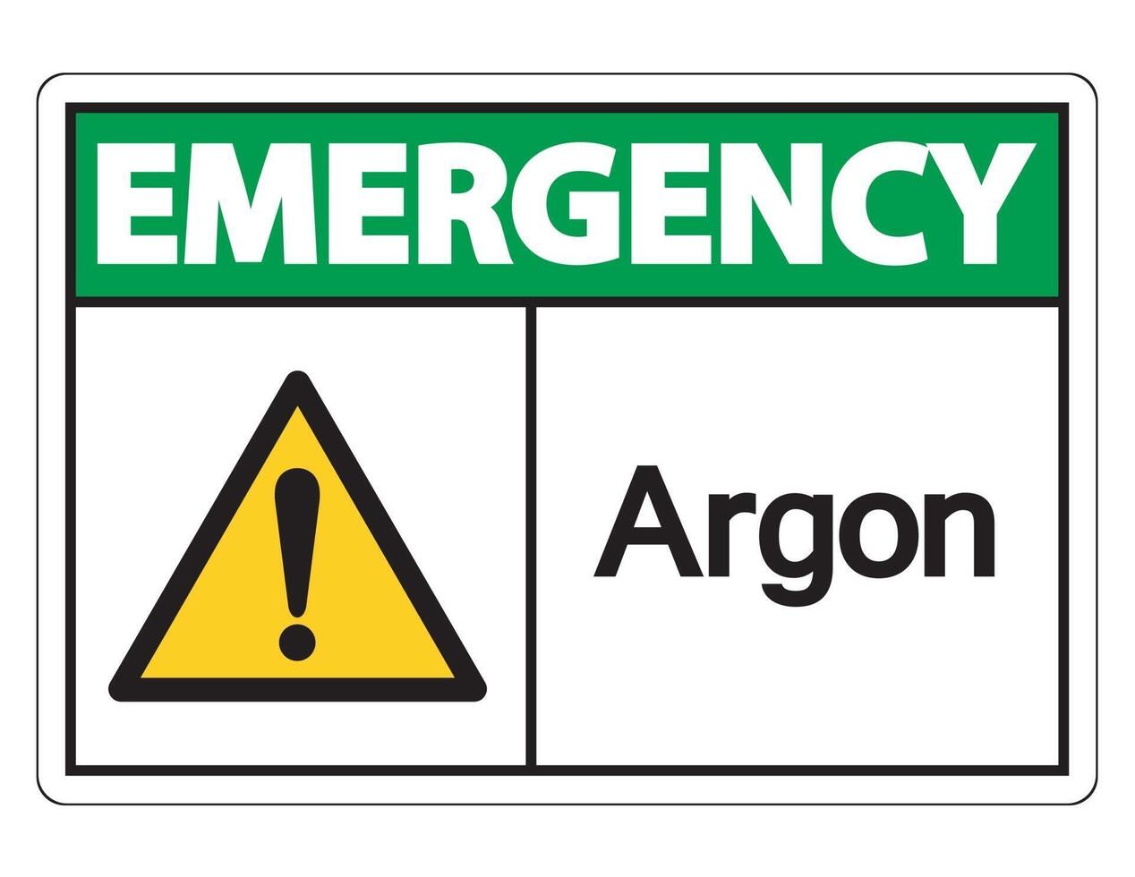 Emergency Argon Symbol vector