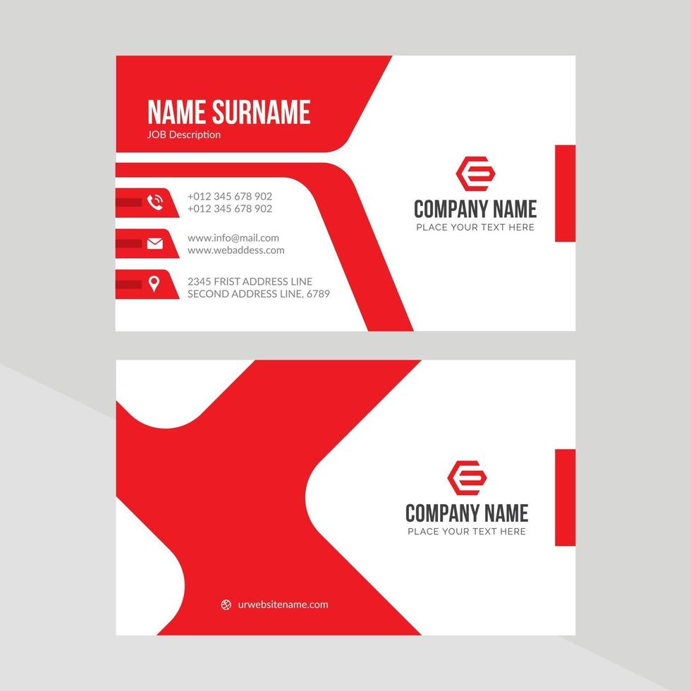 Vector Modern Creative and Clean Business Card Template