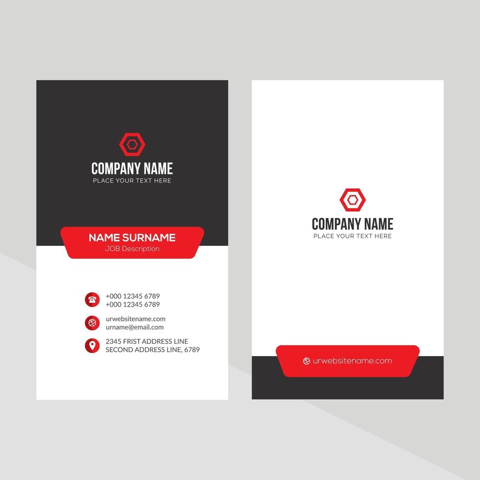 Modern Creative and Clean Business Card Template vector