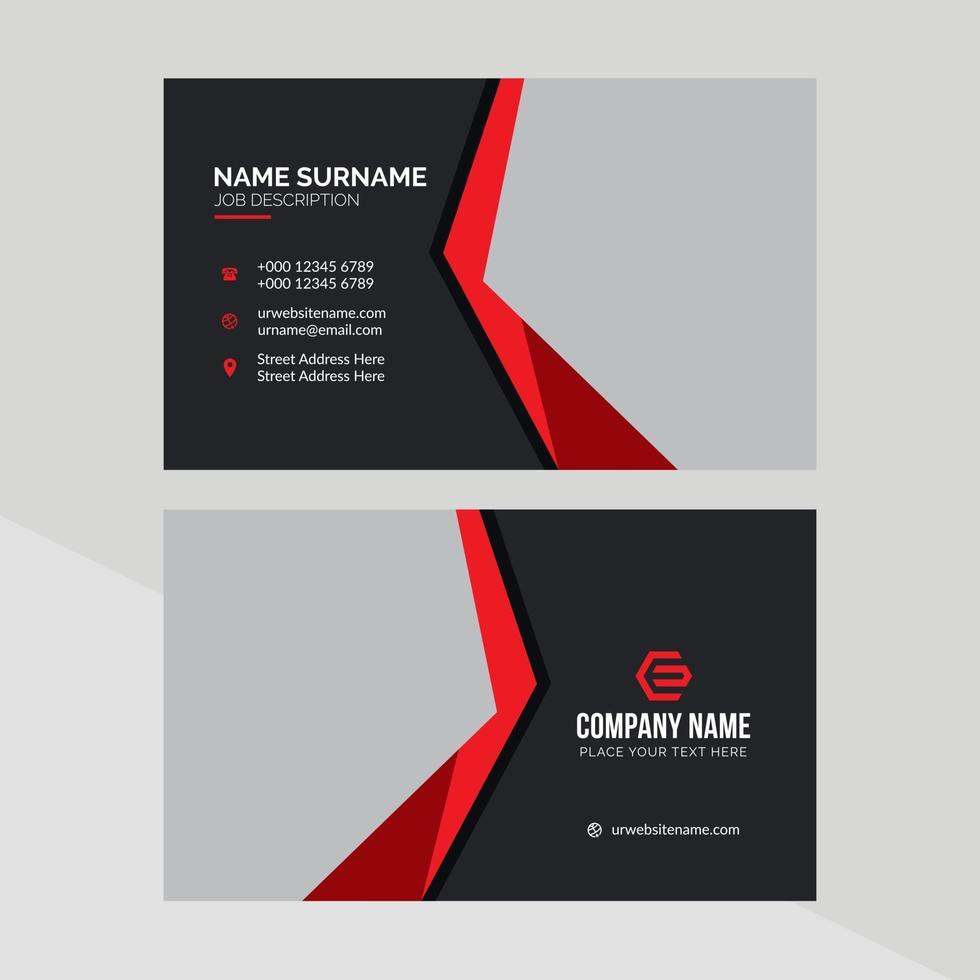 Modern Creative and Clean Business Card Template vector
