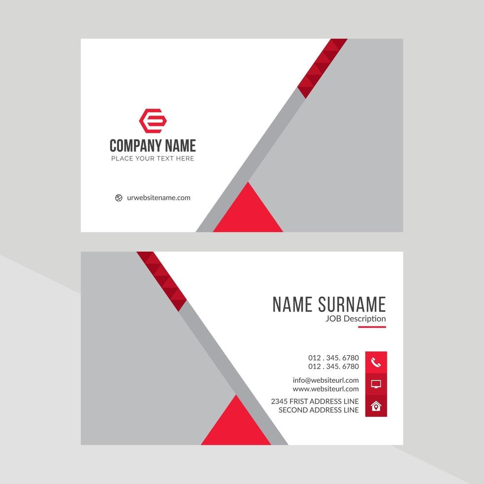 Modern Creative and Clean Business Card Template vector