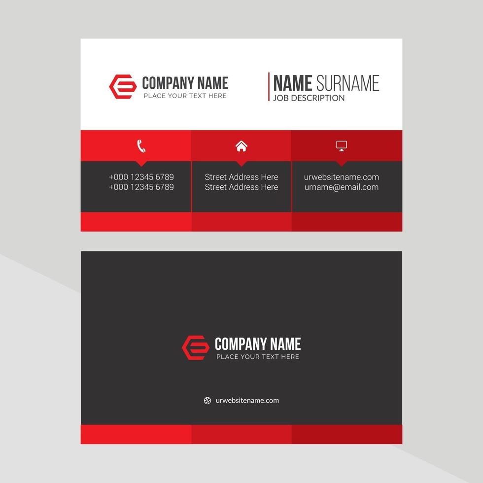 Modern Creative and Clean Business Card Template vector