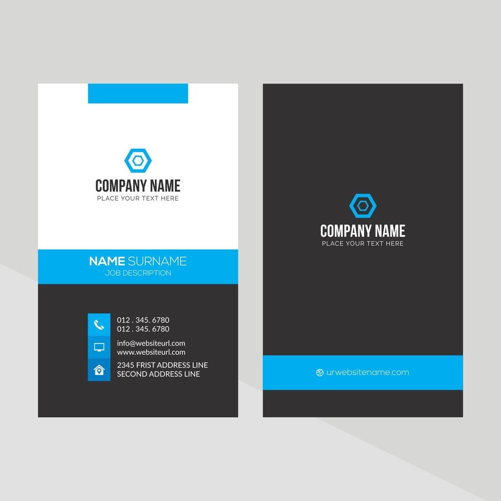 Modern Creative and Clean Business Card Template vector