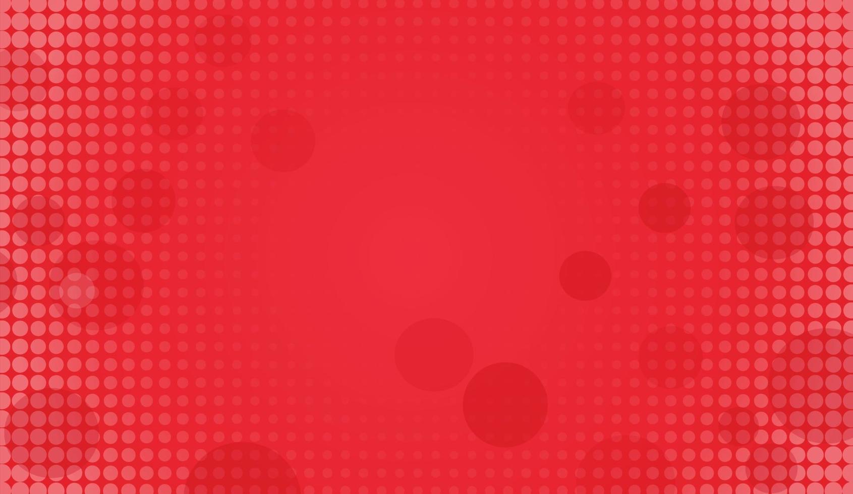 Abstract Red circle halftone background vector