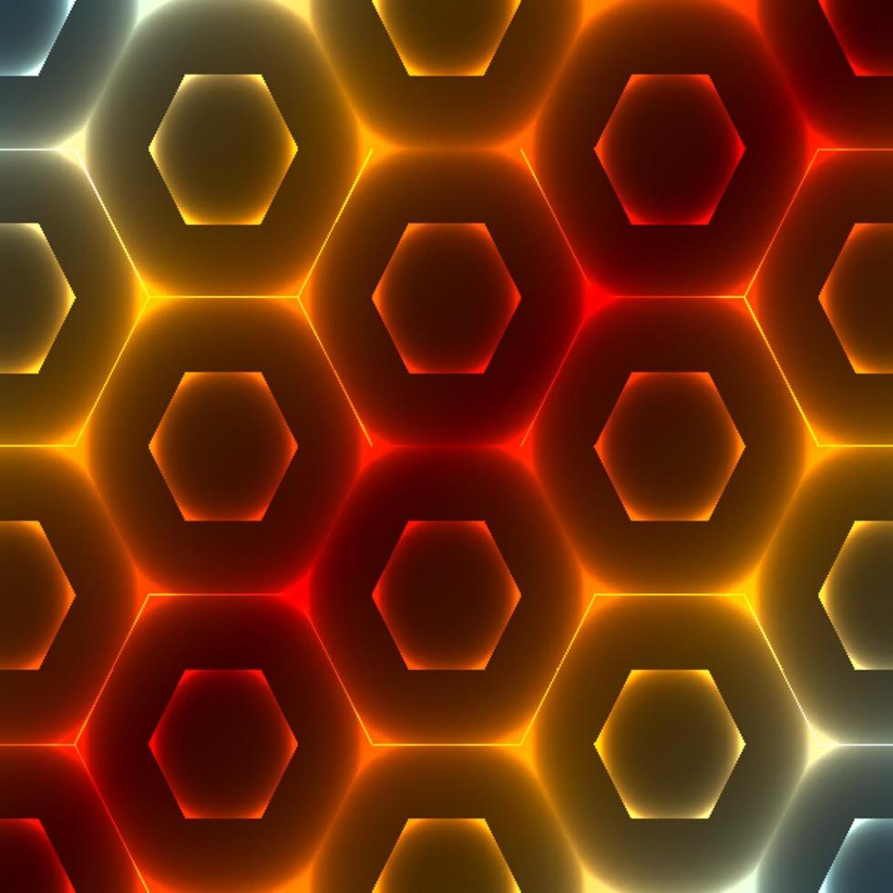 fondo hexagonal abstracto vector