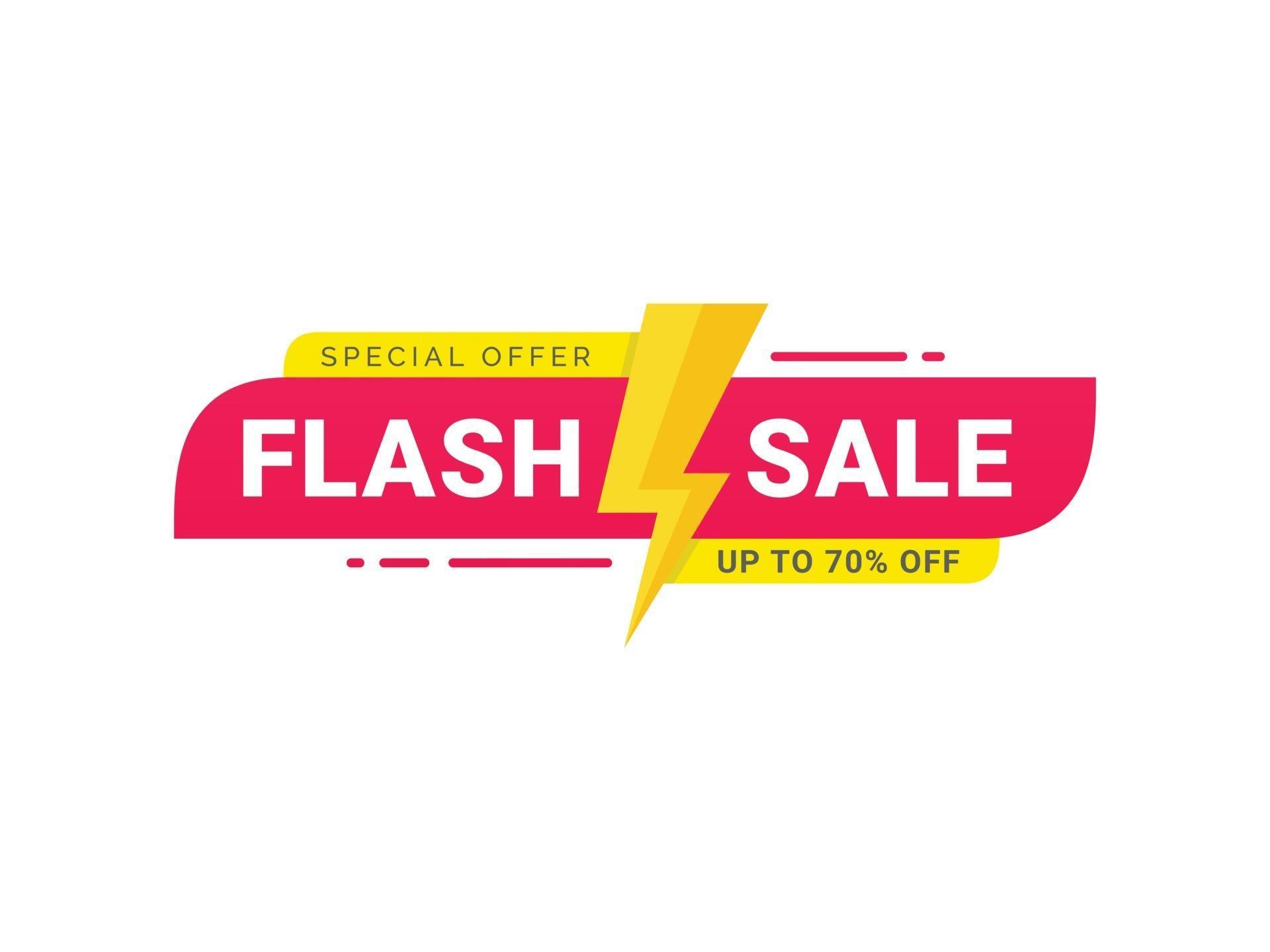 Flash Sale Discount Special Offer Banner Price Discount Promotion