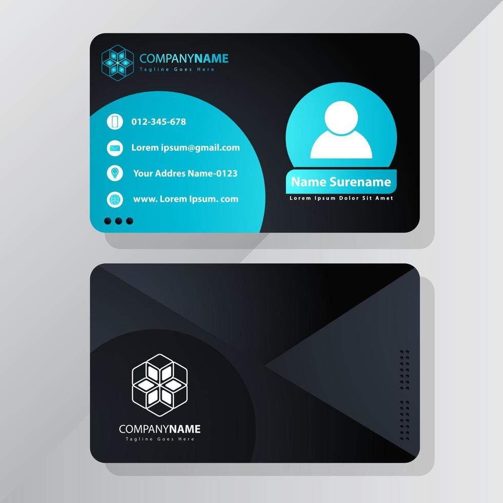 Modern Creative and Clean Business Card Template vector suitable for corporate and print shops