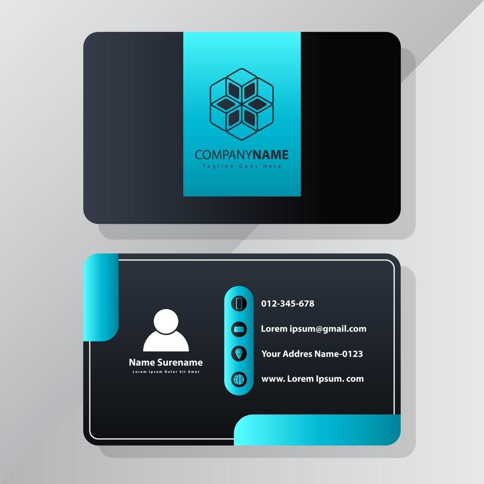 Modern Creative and Clean Business Card Template vector suitable for corporate and print shops