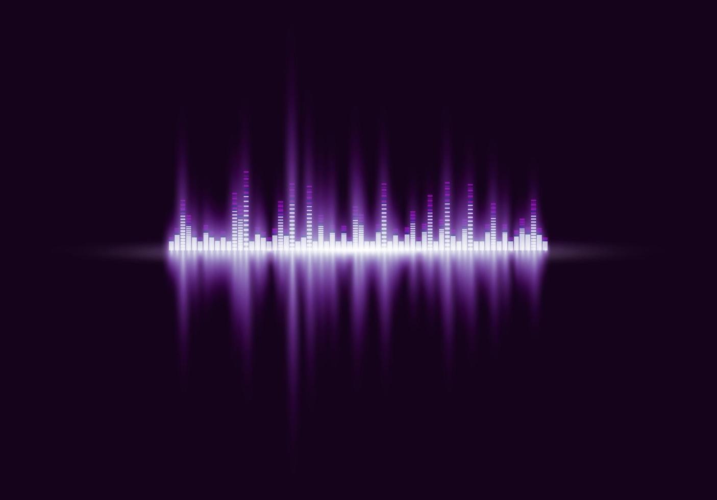 Abstract background with a dynamic blending line and music wave vector