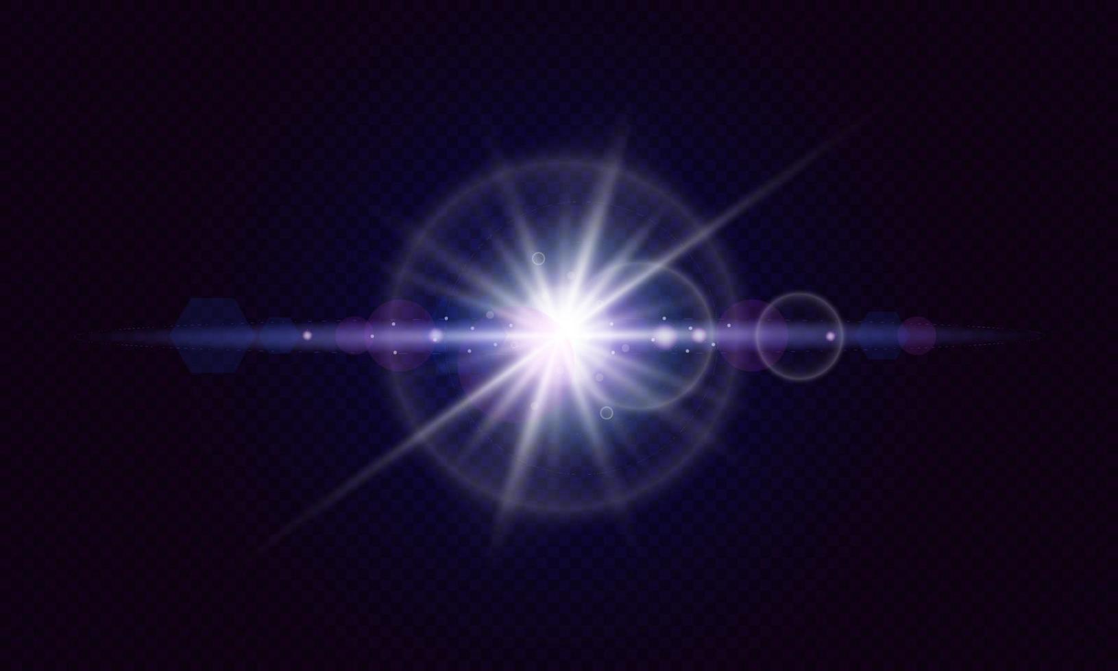 Glare effects with bokeh vector