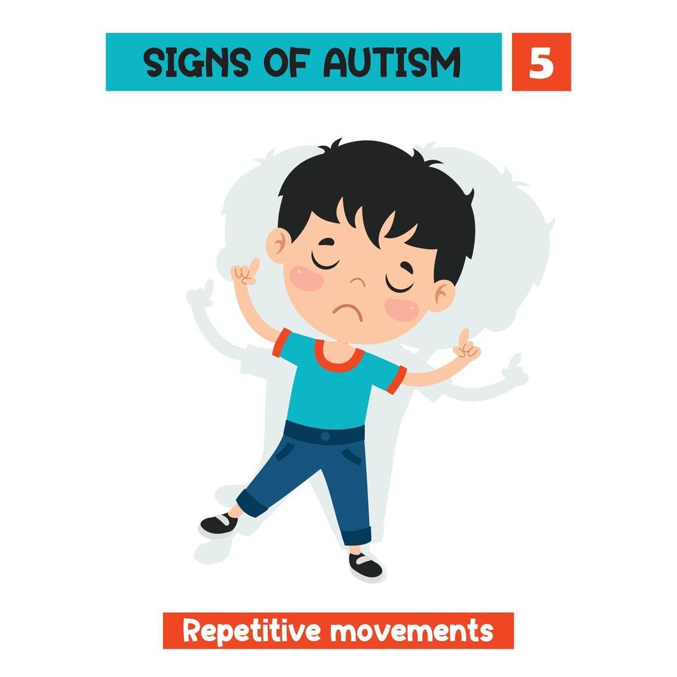 Concept Drawing of Autism Awareness vector