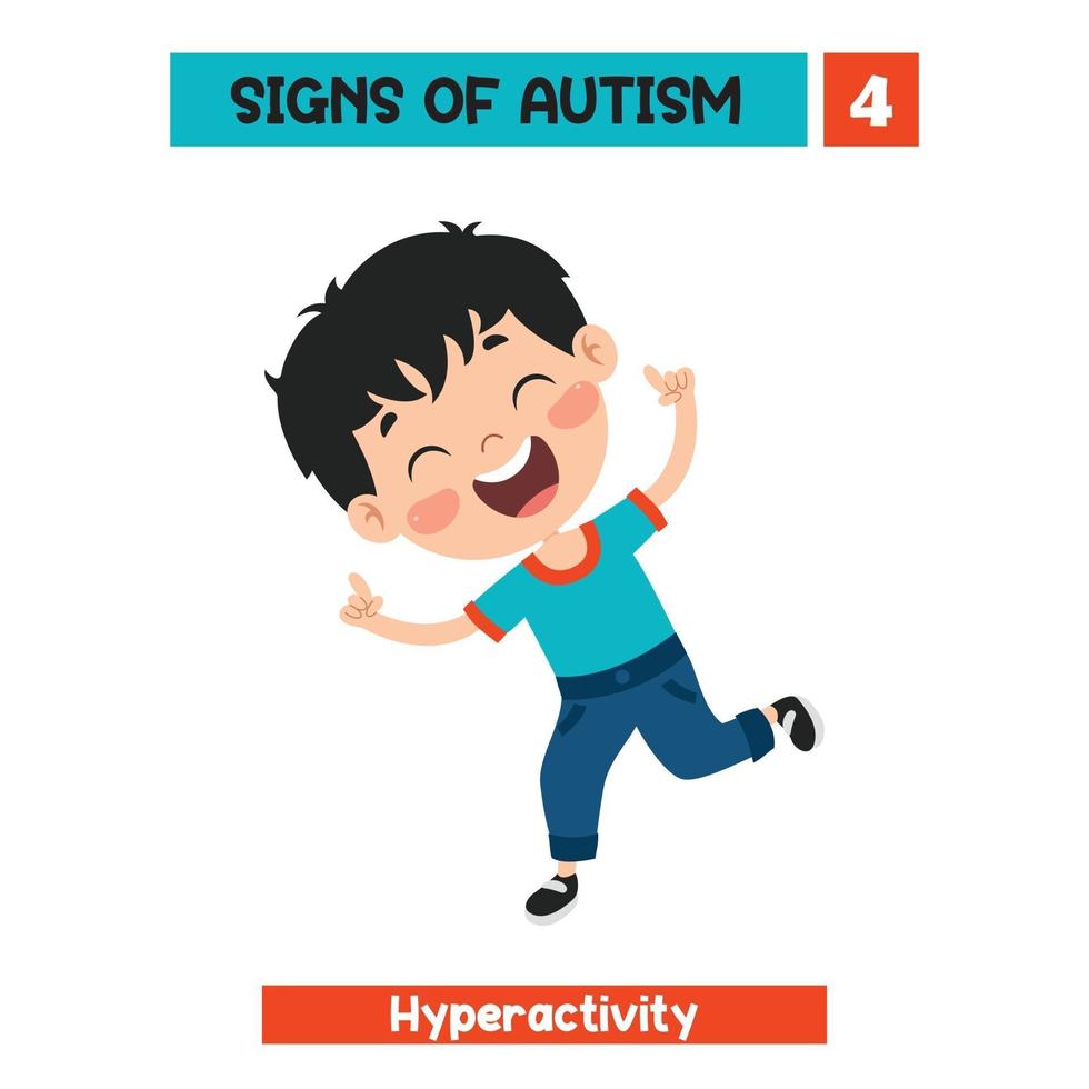 Concept Drawing of Autism Awareness vector