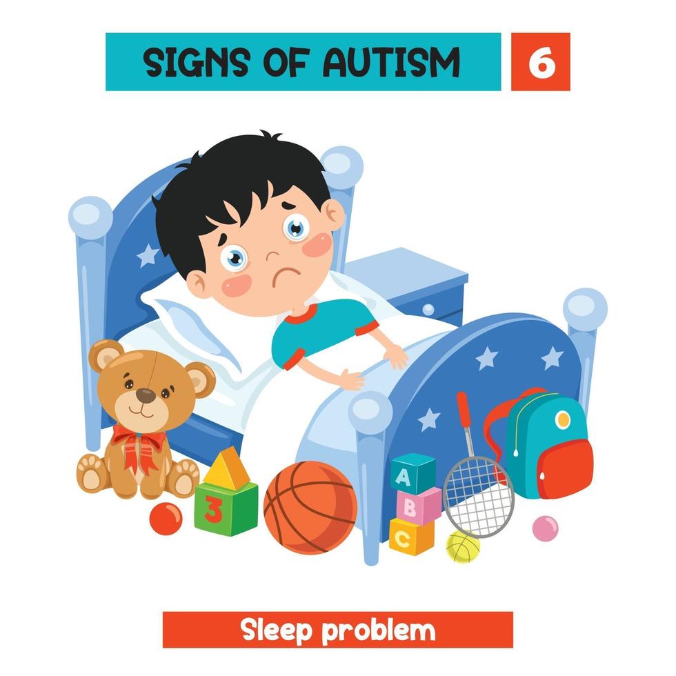 Concept Drawing of Autism Awareness vector