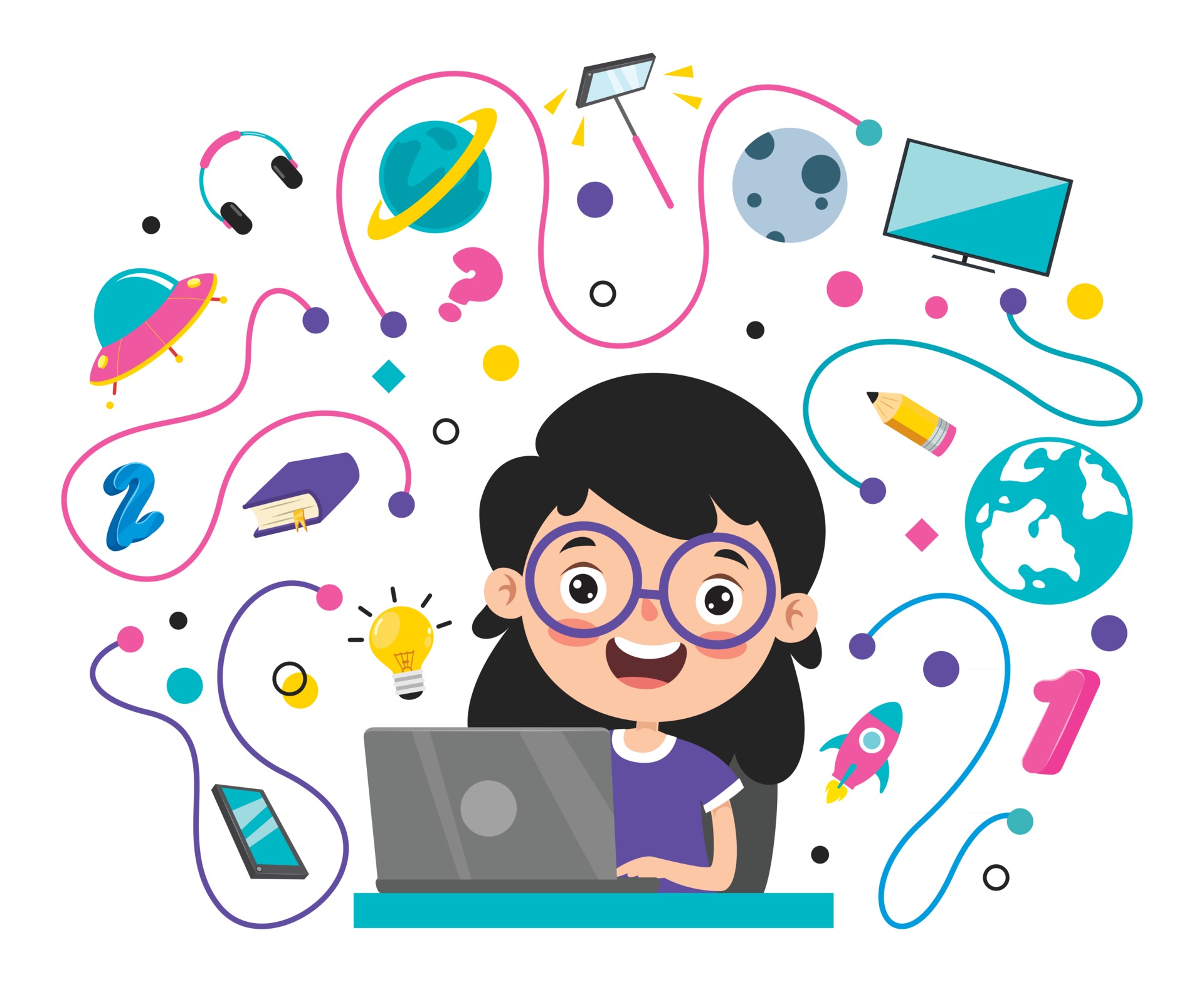 Online Learning Concept With Cartoon Character 2391034 Vector Art at Vecteezy Online Learning Concept With Cartoon Character 2391034 Vector Art at Vecteezy