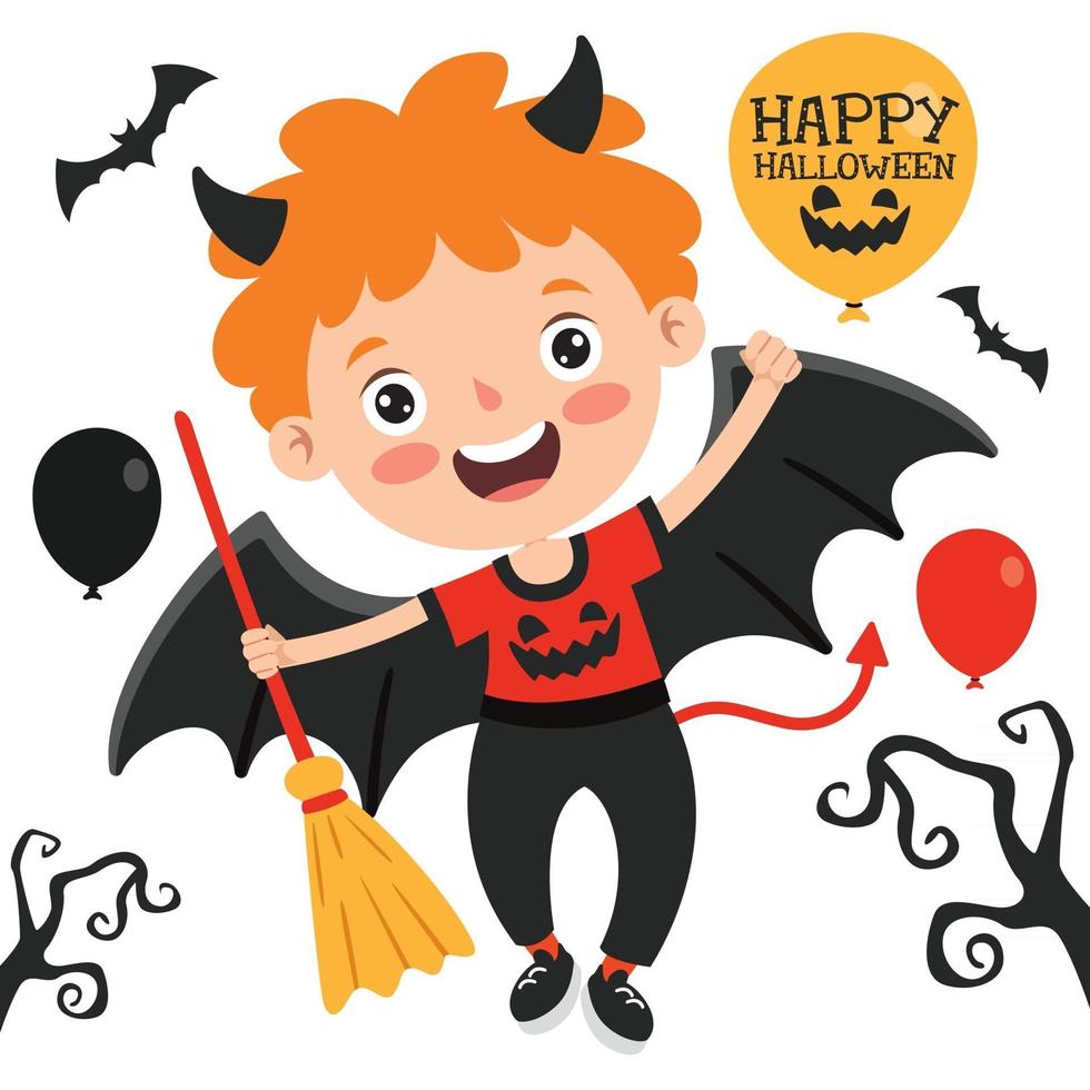 linda pancarta de halloween vector