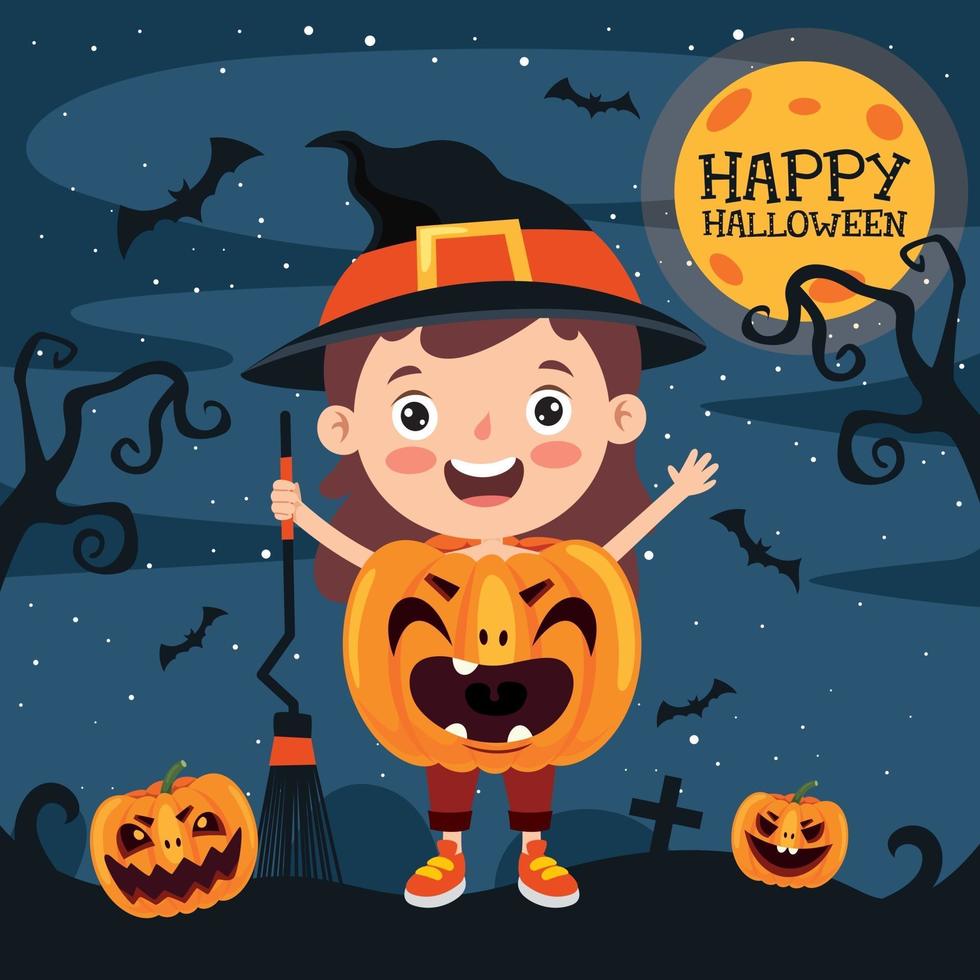 Cute Halloween Banner vector