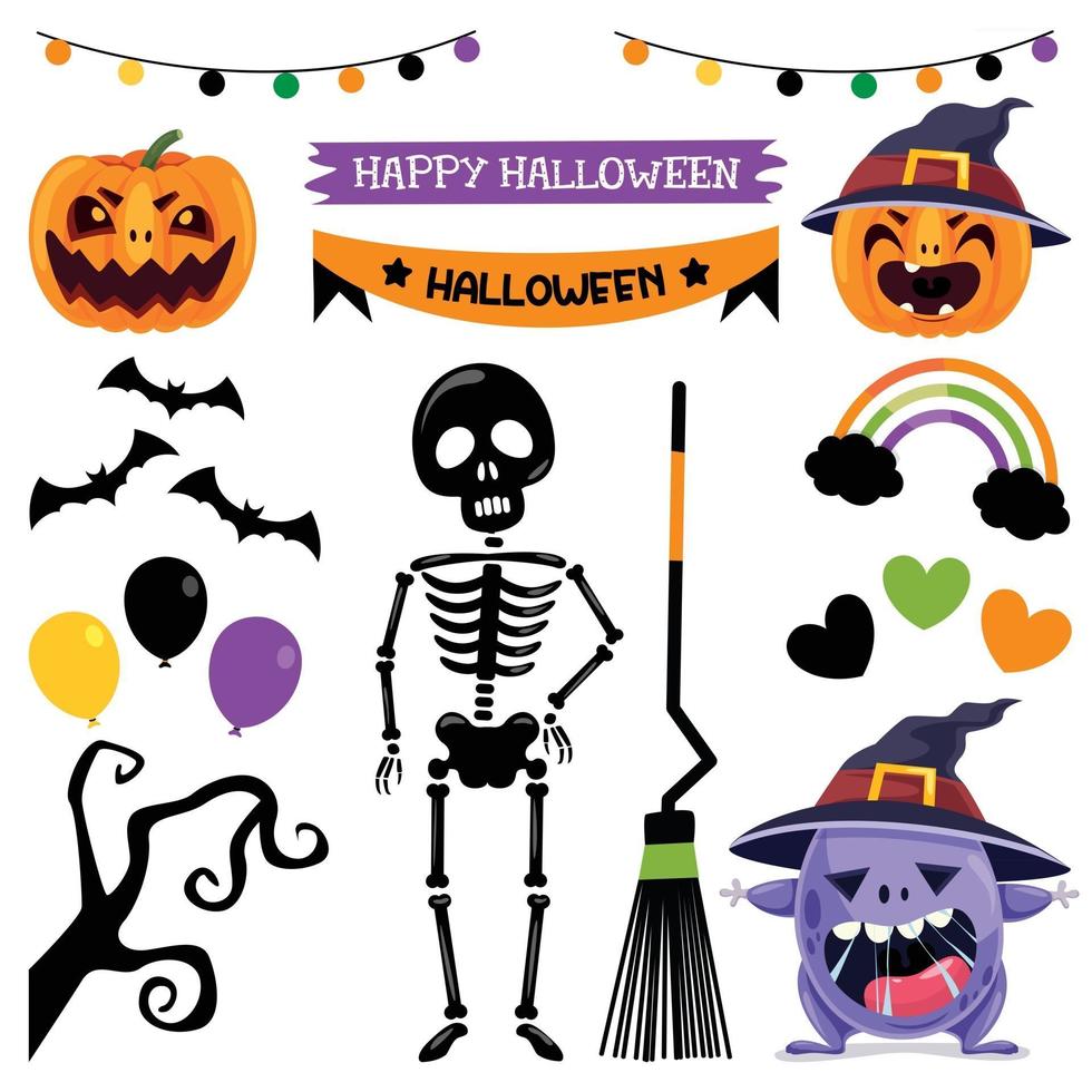 Cute Halloween Banner vector