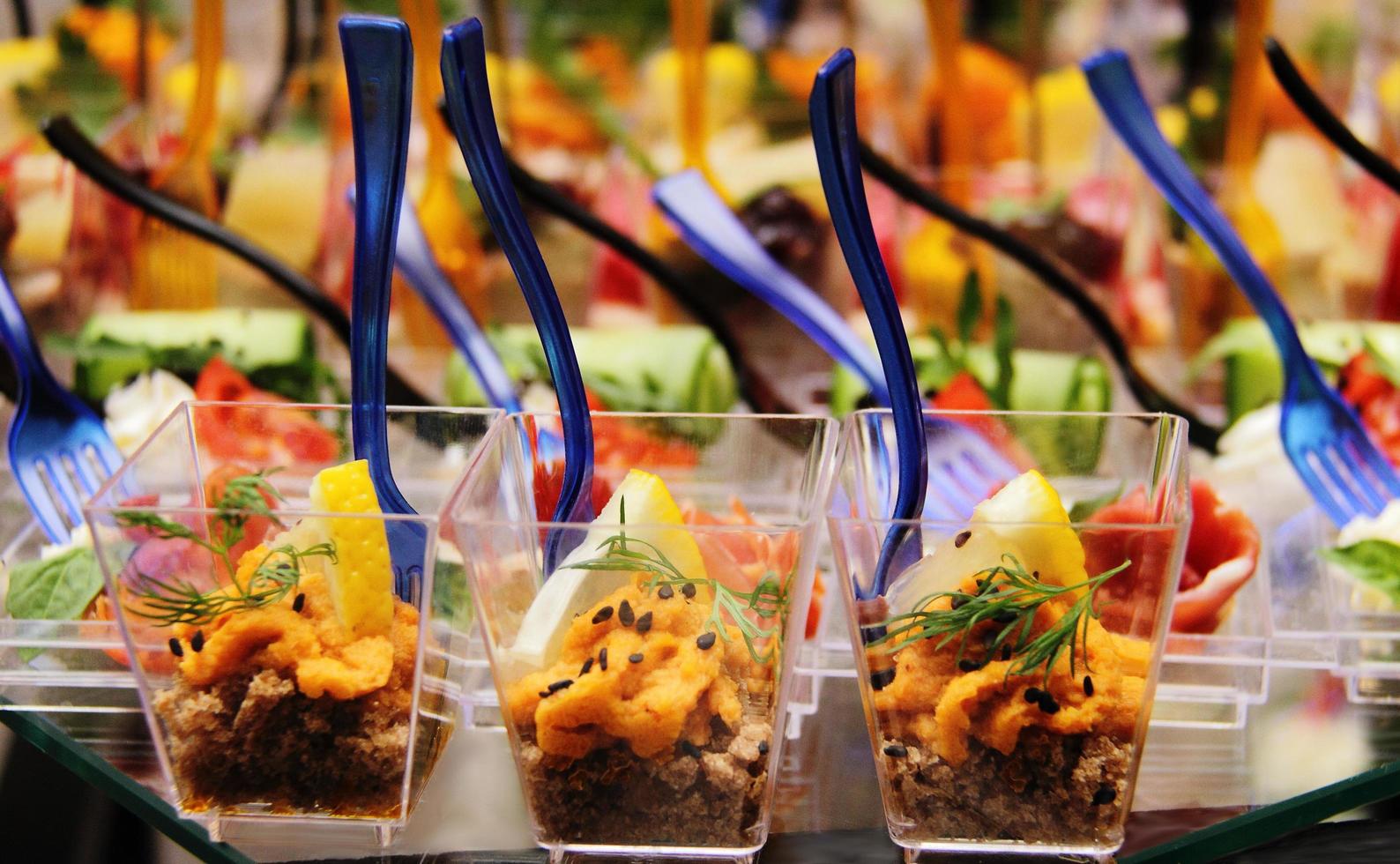 Close-up of catering photo