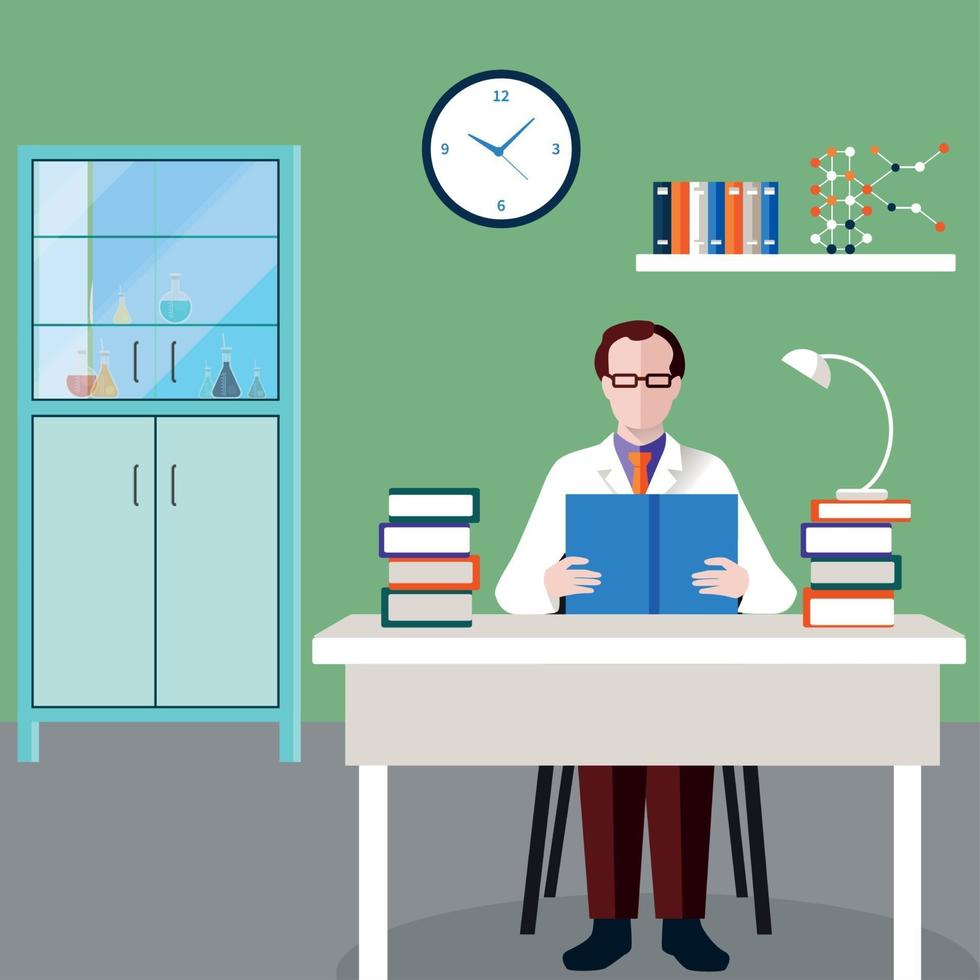 Scientists People Composition Vector Illustration