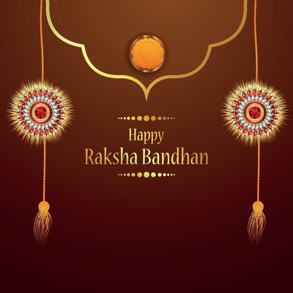 Feliz celebración raksha bandhan ilustración vectorial vector