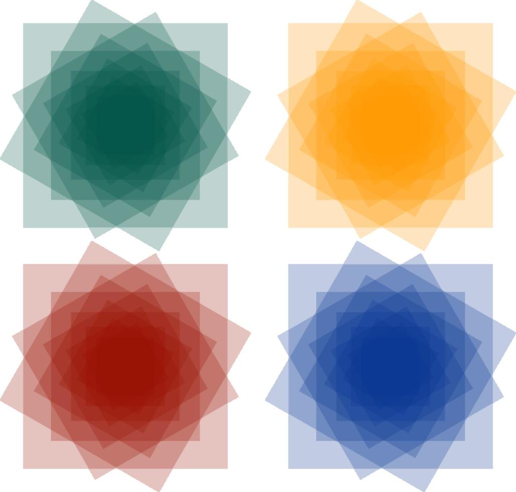 conjunto de cuadrados abstractos vector