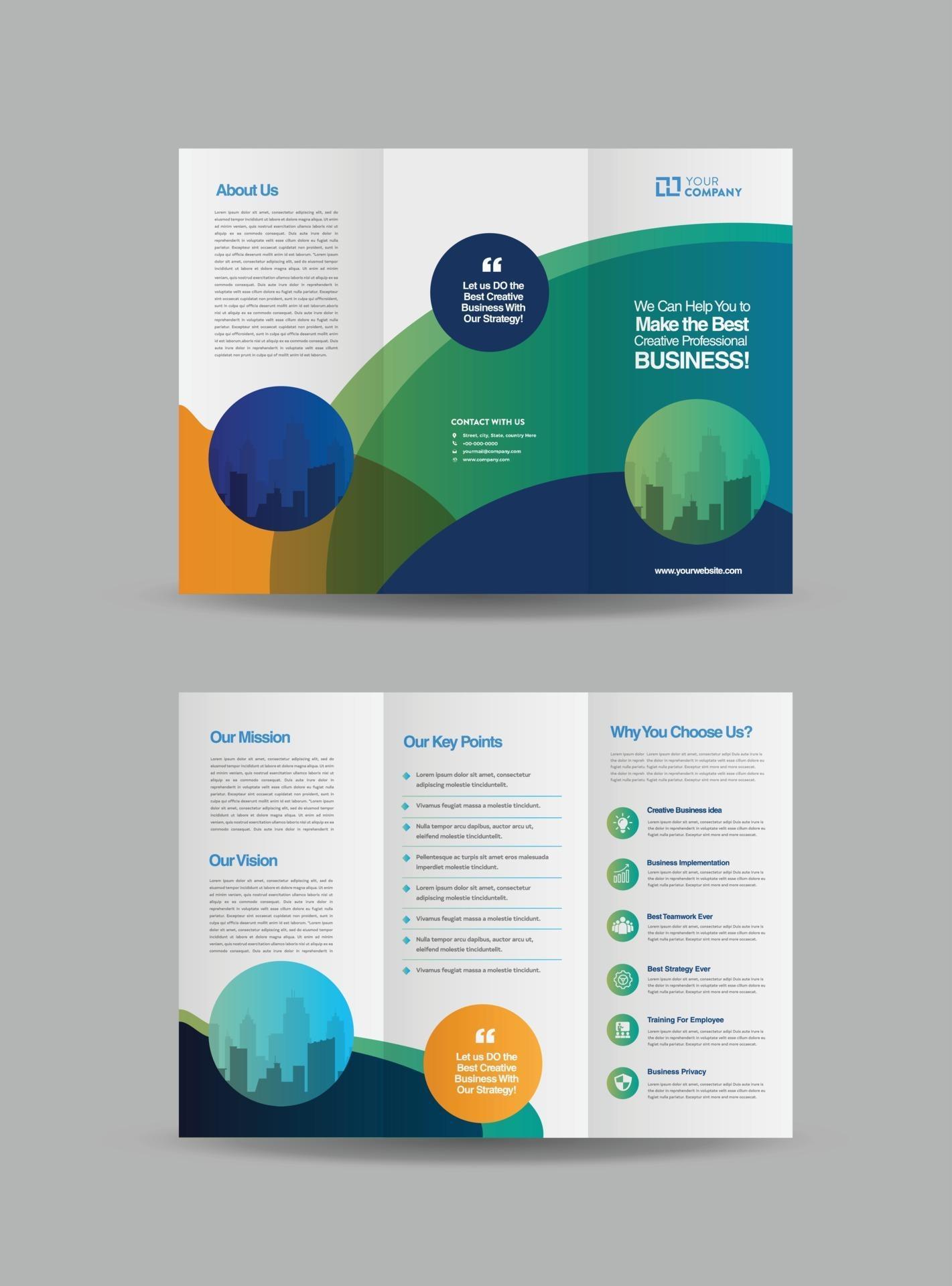 Business Trifold Brochure Design or Three Folded Advert or Handout Business Trifold Brochure Design or Three Folded Advert or Handout