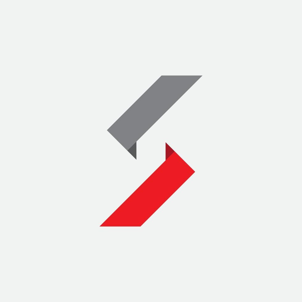 logotipo de la letra de la empresa s vector
