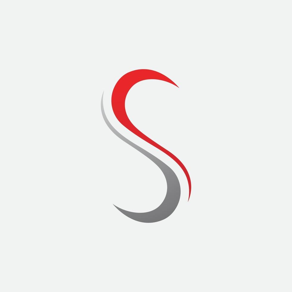 logotipo de la letra de la empresa s vector