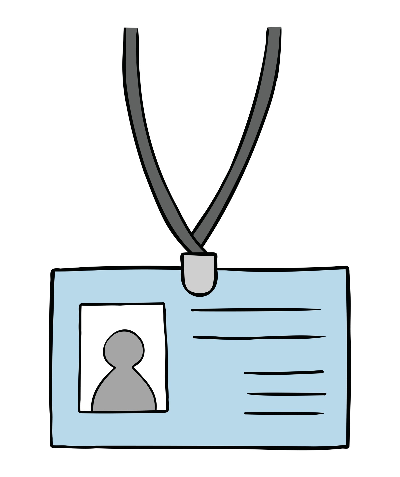 Cartoon Vector Illustration of Id Card 2392569 Vector Art at Vecteezy