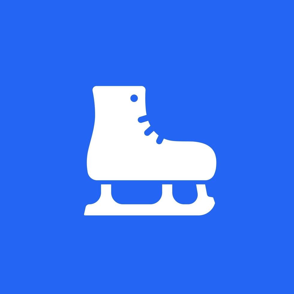 Ice skates vector solid icon