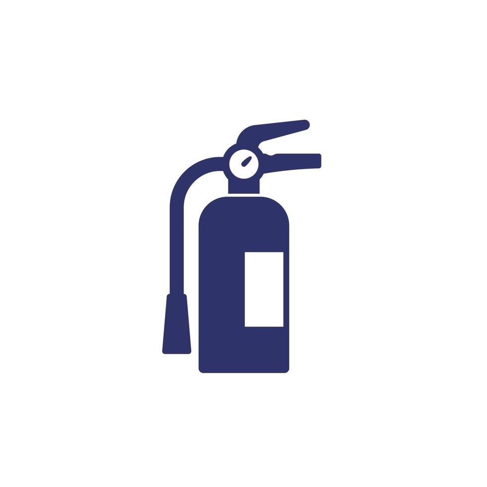 fire extinguisher icon on white vector