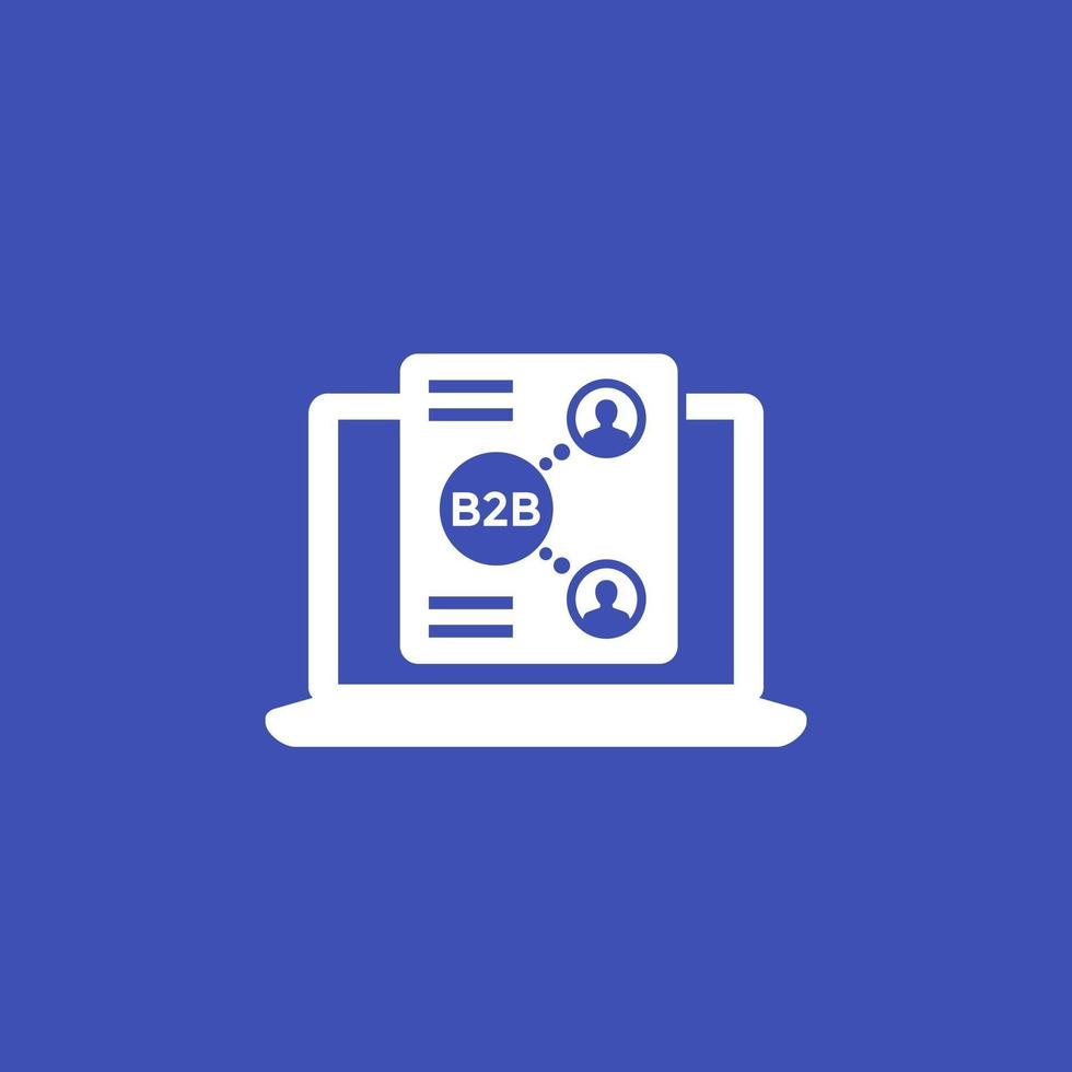 b2b commerce software vector icon