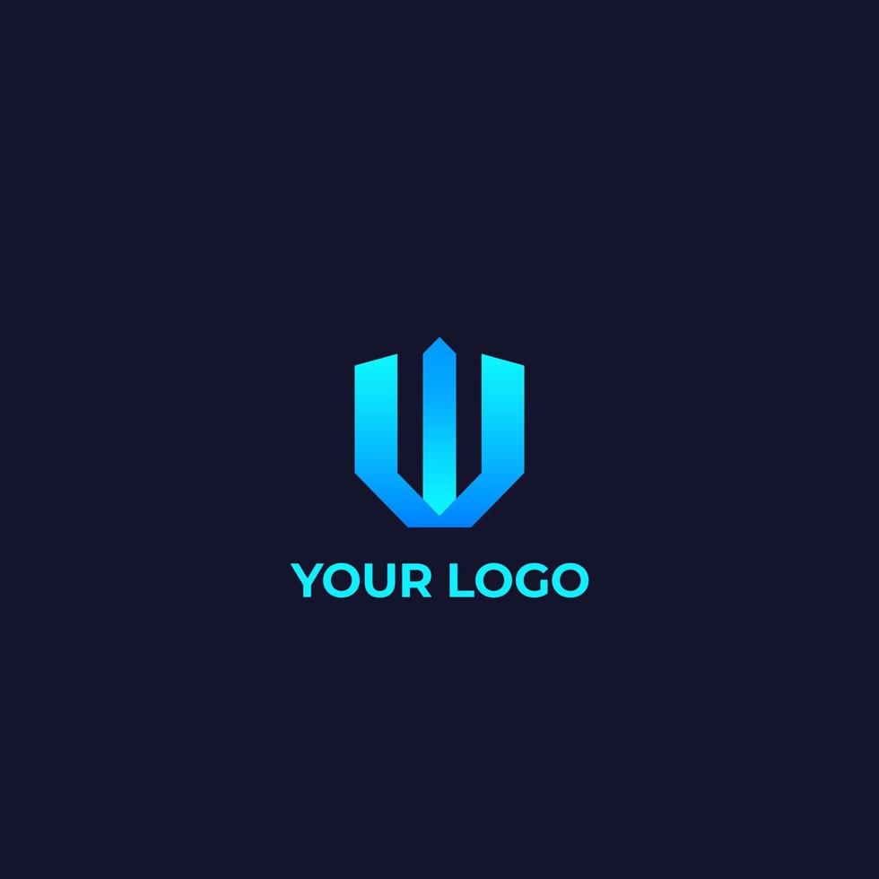 vector logo w letra