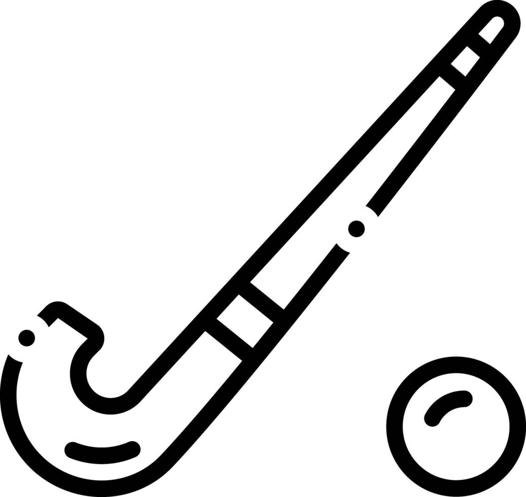 Line icon for hockey vector