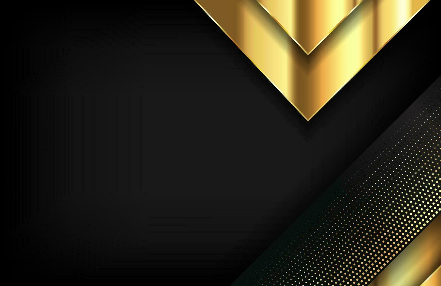 Modern layered background in gold and luxury style vector