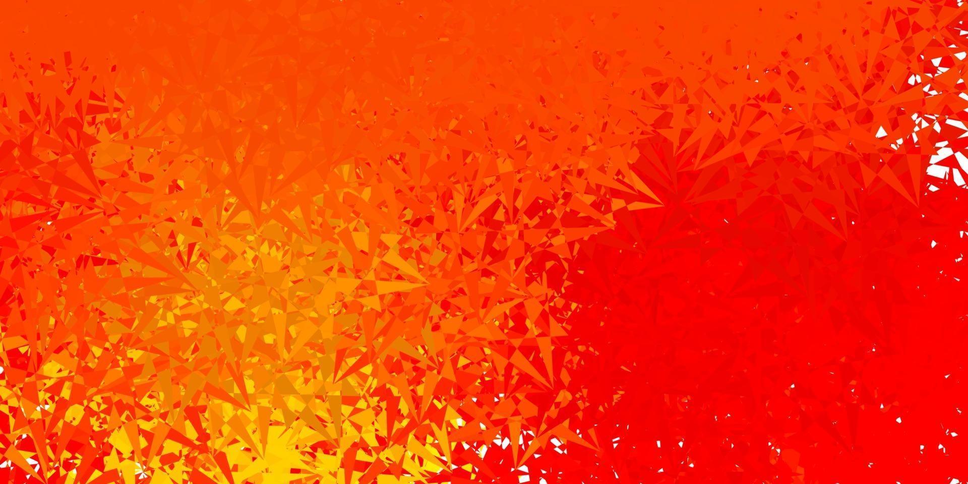 yellow vector template with triangle shapes.
