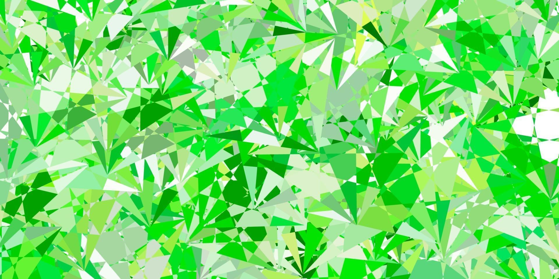 Light Green, Yellow vector texture with random triangles.