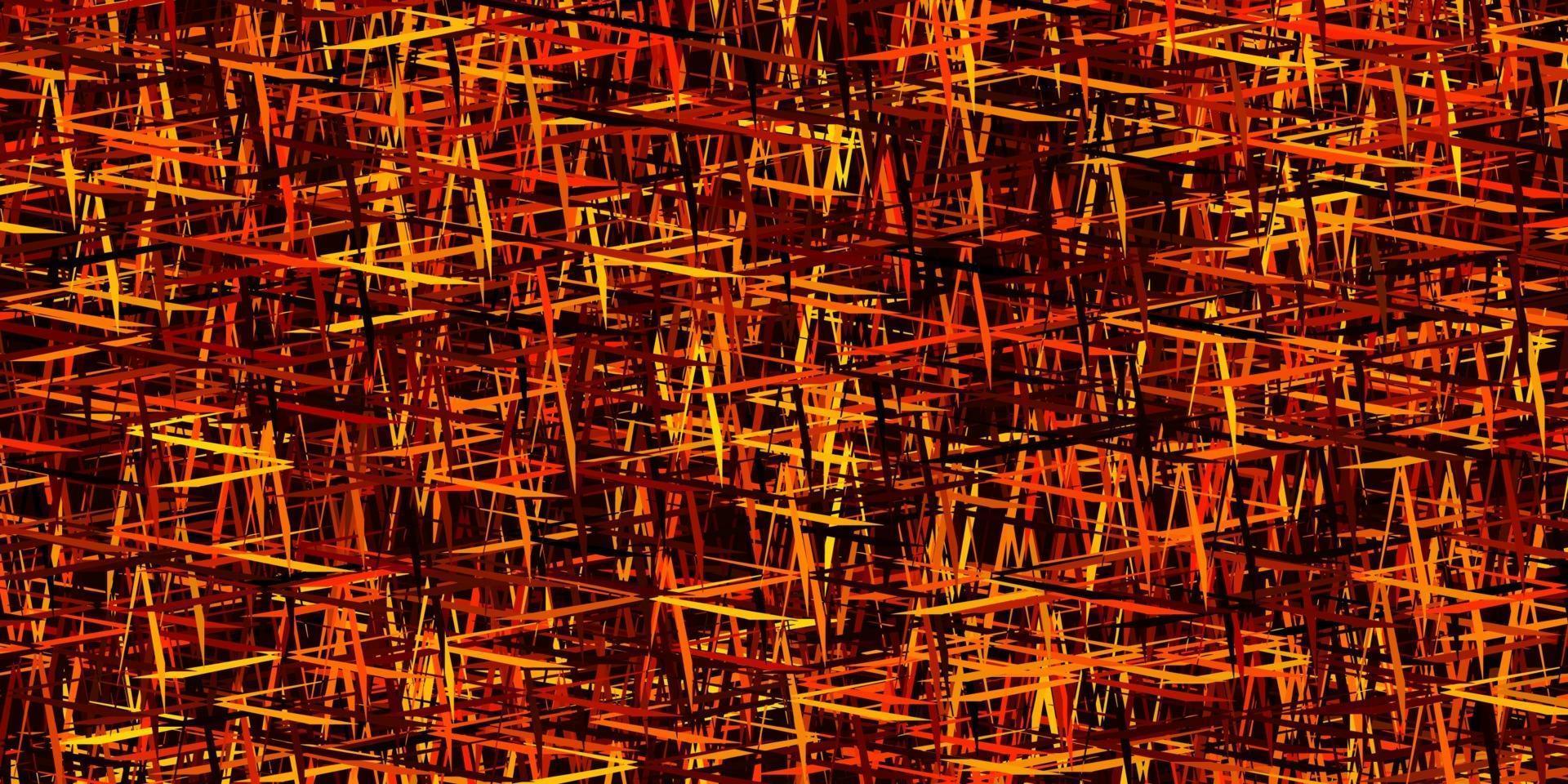 Dark Orange vector template with repeated sticks.