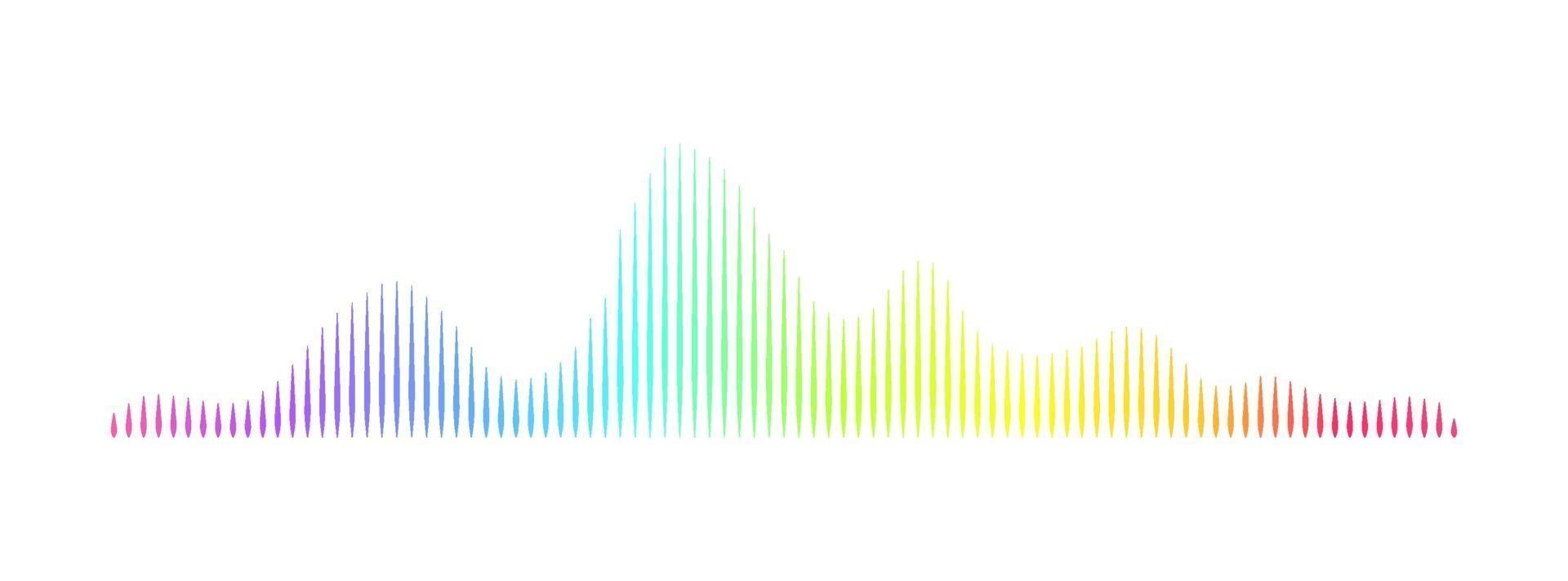 Abstract modern sound wave spectrum  Technology audio player music pulse frequency  Songs and soundtracks digital visualization concept  Stock Vector illustration isolated on white background