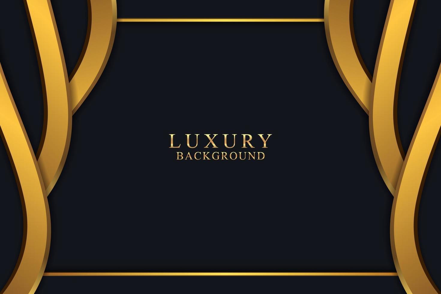 Elegant luxury background concept with black and gold texture vector