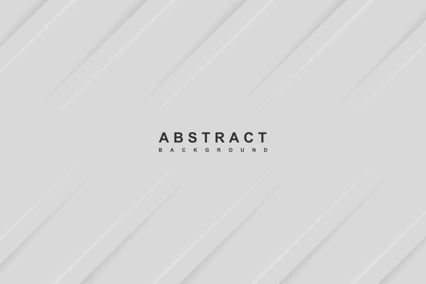 Abstract white background with diagonal papercut lines vector