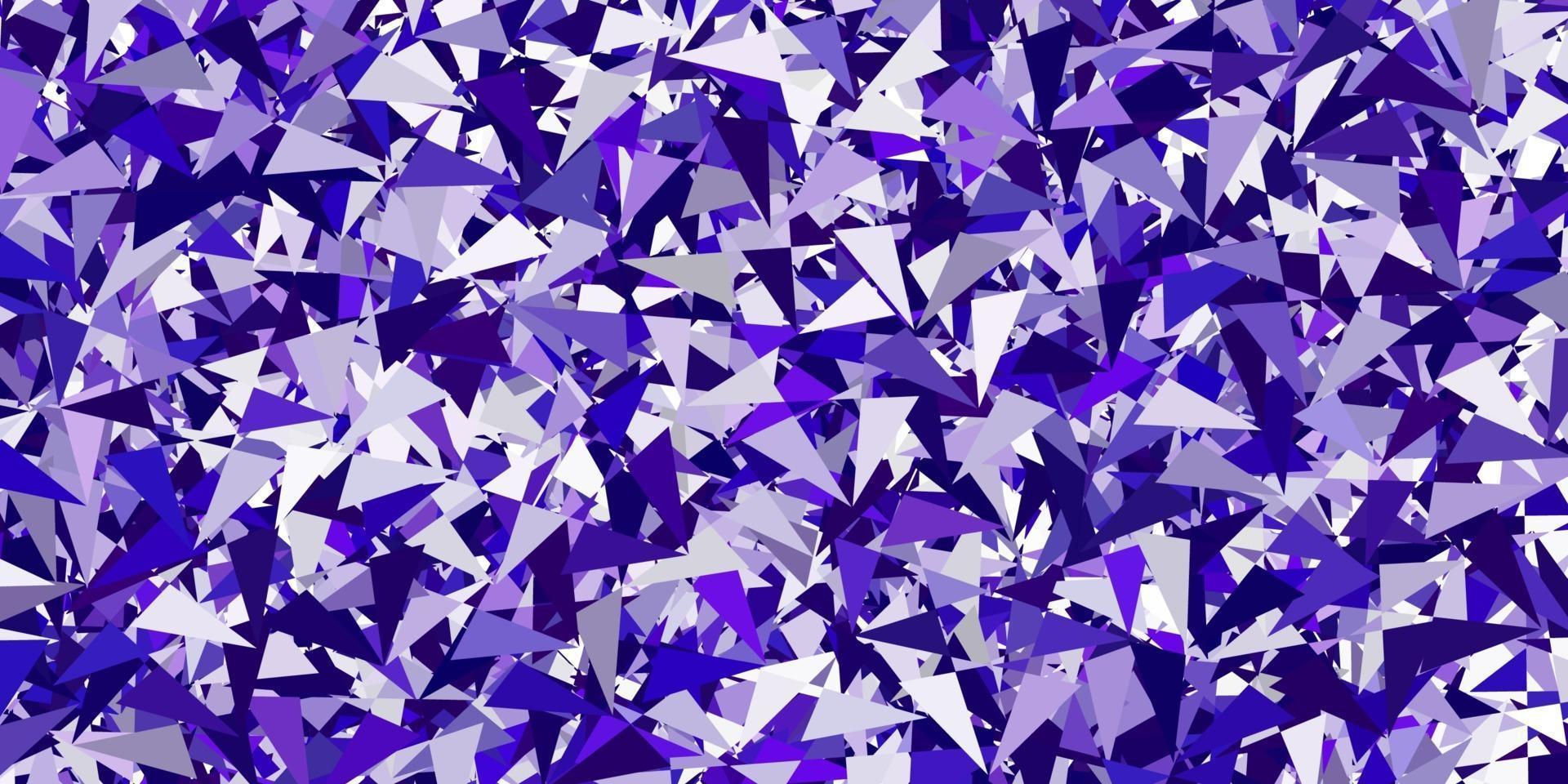 Light purple vector template with triangle shapes.